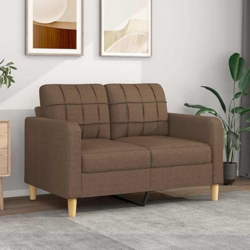 ACAGALA Divano a 2 posti, comodo divano a 2 posti, piccolo divano in tessuto con braccioli, gambe in legno + telaio in metallo, divano moderno, piccolo per soggiorno, camera da letto, home cinema
