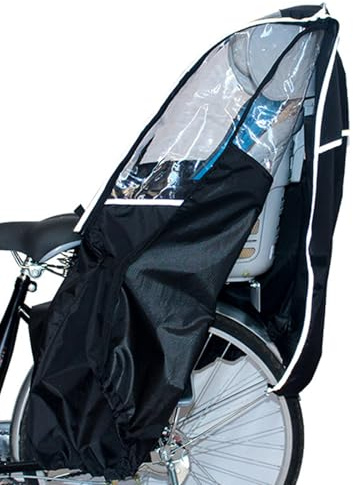 Copertura Parapioggia Per Seggiolino Bici Bambini | Protezione Impermeabile e Antivento per Sella Bici | Copertura Portatile Pioggia per Pendolari e Giornate Piovose