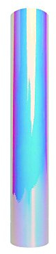 VINYL FROG Opal White Holographic Chrome Adhesive Vinyl Roll 30x122cm (1x4ft) for Decoration