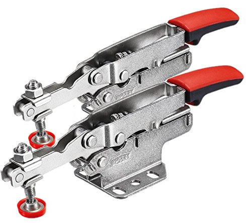1 PAIR of Bessey STC-HH70 Horizontal Auto-Adjust Toggle Nickel Plated Clamp Woodworking