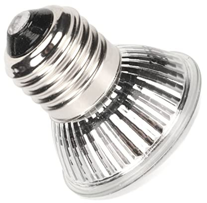 Qcwwy E27 Reptilien-Wärmelampe, Terrarien-Wärmelampe für Eidechse, Schildkröte, Schlange, Huhn, Heizlicht, Basking Spot, Tageslicht, Wärmelampe für Reptilien und Amphibien (25W)