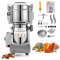 FoundGo 800G Electric Grain Grinder, Herb Grinder, 25000RPM High Speed Superfine Spice Mill for Rice,Herb,Corn,Nut,Sesame,Pepper,Soybean,Stainless Steel,Swing Type & Protection of Overload