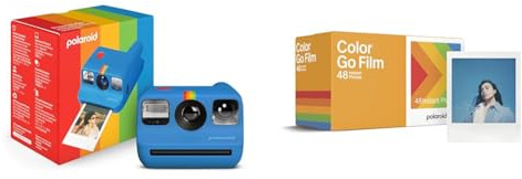 Polaroid Go Generation 2 - Fotocamera istantanea a pellicola - Blu (9147) - Compatibile solo con Go Film & Pellicola Istantanea Colore per Go - x48 Film Pack
