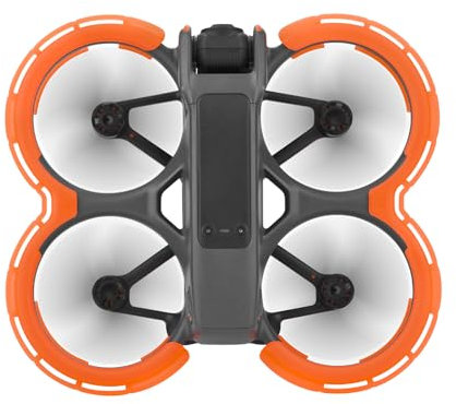 BRDRC Avata 2 Bumper Guards Accessories, Propeller Guard Protector Gimbal Protective Anti-Collision Ring Cover for DJI Avata 2 Fly More Combo Accessories (Orange)