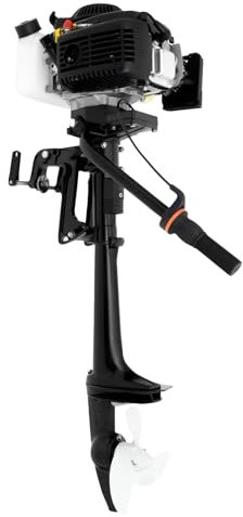 Motor fueraborda de 4 tiempos 4 CV de gasolina, motor fueraborda de 55 cc, System de encendido CDI, motor fuera de borda para agua dulce y agua salada