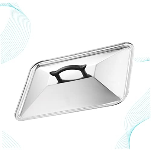 Zerodeko Tapa Inoxidable Antisalpicaduras para Sartenes y Ollas Protector de Cocina para Mantener el Calor y Evitar Salpicaduras de Aceite