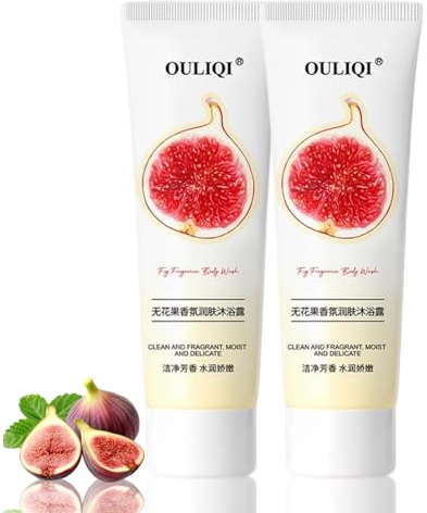 Figuier Gel Douche, Fig Gel Douche Hydratant, Mousse de douche, à la Extraits de Figue Bio, pour Tous Types de Peaux
