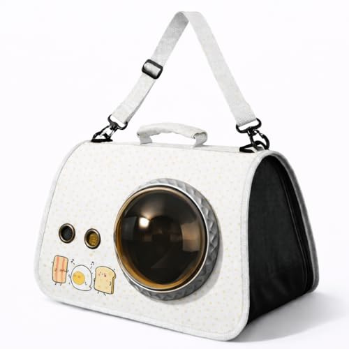 Transportín Gato y Perro Pequeño hasta 5 kg – Mochila/Bolsa de Transporte Plegable – Apto Cabina Avión 40x26x26 – Uso Coche y Viajes Cortos – Cat & Dog Carrier