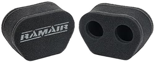 Ramair Filters MS-006 - 2x Twin Inlet Carb Sock Air Filter,BLACK