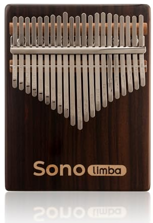 Sonodrum Kalimba Sonolimba mit 21 Schlüsseln in C - Dur aus Rosenholz - Daumenklavier inkl. Set mit Liederbuch, Schutztasche, Stimmhammer und weiteres. Kalimba Instrument für Kinder und Erwachsene.