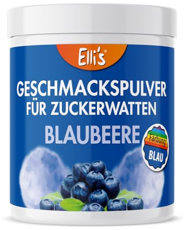 Geschmackspulver für Zuckerwatte | Blaubeere | Bunte Lebensmittelaromen für Zucker für Zuckerwattemaschinen