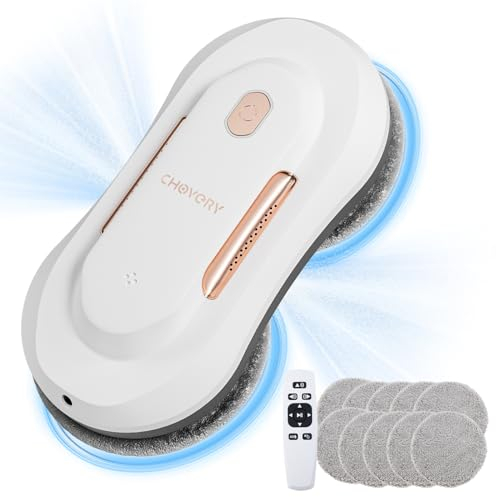 CHOVERY CL-3 3000Pa Fensterputzroboter, Fensterroboter mit Sprühfunktion, Automatischer Fensterputzer, Fensterreiniger Roboter Elektrisch, Fensterreinigungsroboter,Für Innen- & Außenfenster