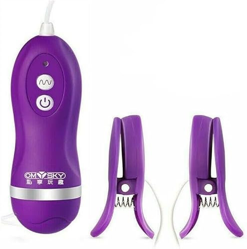 Vibrating Breast Nipple Clamps,Nipple Clamps for Women with 10 Vibration Frequencies,IPX7 Waterproof,Nipple Sex toys4women