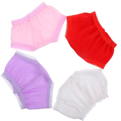 IMIKEYA Puppenunterhosen Für Rollenspiele 4 Stück Weiches Material Zum Anziehen Der Puppe Und Zubehör Zufälliger Stil