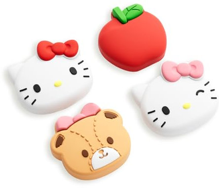 Lot de 4 capuchons de joystick en silicone compatibles avec Switch 2, capuchons antidérapants pour Switch 2025, motif chat mignon