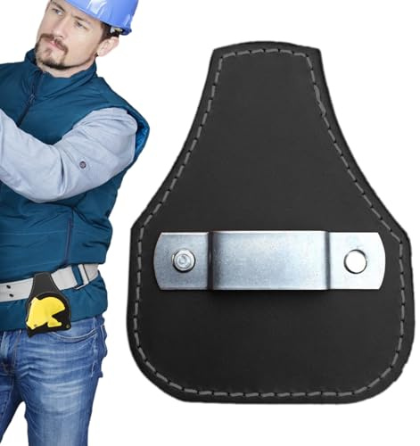 Fondina a Nastro a Mezzatura - Porta Di Conservazione Del Gancio Clip Tascabile in Pelle | Clip Di Misura a Nastro per Cintura Utensile - Fondina Universale Regolabile per Misure Di Nastro Standard |