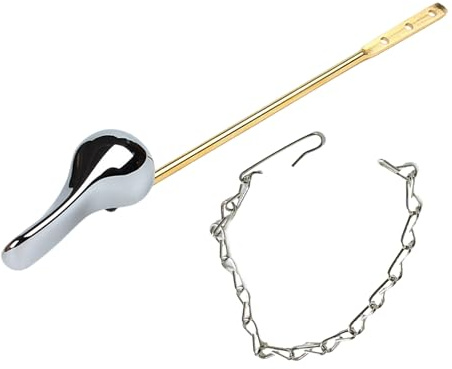 Palancas universales de repuesto para tanques de inodoro, montaje frontal, con cadenas de aleta