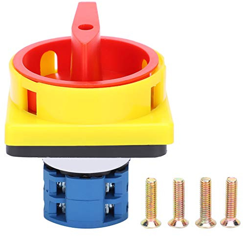 Marhynchus Interruptor de Giratorio Universal con Material de Retardante de PC y Contactos de Aleación de Plata 1M Vida Mecánica IP40 para Dispositivos Eléctricos Control de Energía del