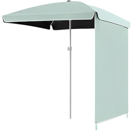 Ombrellone Rettangolare da Esterno, 5,3 x 5,3 Piedi, per Patio, ombrellone da Mercato con Parasole, ombrellone da Giardino con Protezione UV per, terrazza, Prato, Cortile e Piscina.