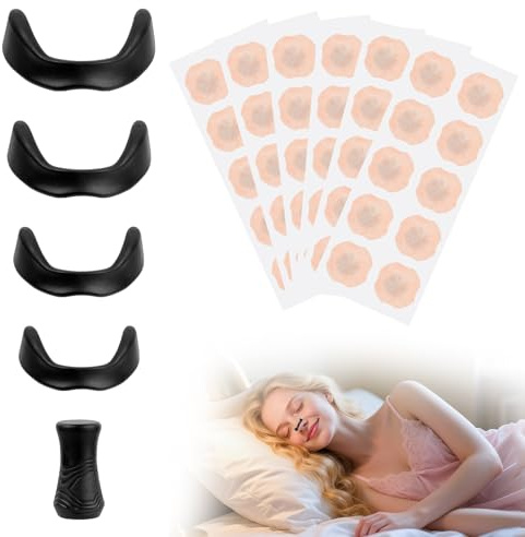 60 Pcs Tiras Nasales Magneticas, Tiras Nasales Antironquidos, Nasal Strips Magnetic, Nose Strips Magnet, Tira Nasal Magnetica, Dilatadores Nasalespara Hombres Mujeres + 4 Pinzas Nasals, 1 Recogedor