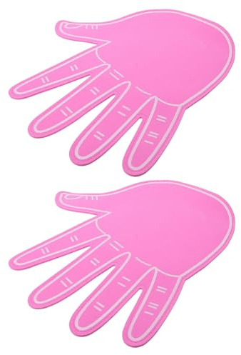 Hemobllo Mani Giganti in Schiuma Rosa 2 Pezzi Dita di Gommapiuma per e Cheerleader Rumorista per Eventi Sportivi e Spirito di Squadra Accessorio Sicuro per Partite di Calcio e Baseball