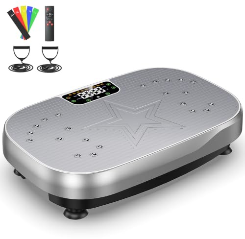 Smart APP Vibration Plate Exercise Machine with 199 Speed Levels & 68 Video