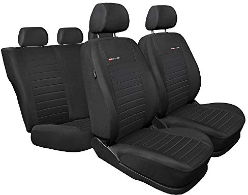 Mossa - Maßgeschneiderte Sitzbezüge Auto kompatibel mit Renault Clio IV Grandtour, Hatchback (2012-2019) - Autositzbezüge Schonbezüge für Autositze - E4