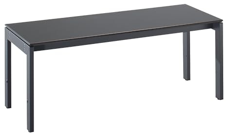 eurokraft | Umkleidebank | einseitig | HPL-Platte | basaltgrau | Länge 1000 mm