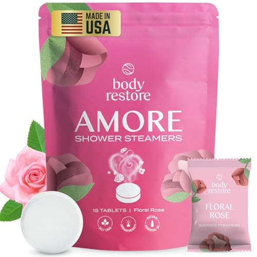 Body Restore Amore Lot de 15 défroisseurs vapeur d'aromathérapie – Cadeaux d'anniversaire relaxants pour homme et femme, essentiels de voyage, soulagement du stress et soins personnels