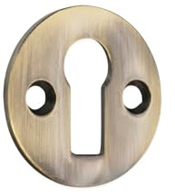 Copertura per serratura della porta con profilo standard vittoriano con foro aperto per chiave di sicurezza, in varie finiture (antico)