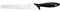 Fiskars Cuchillo para pan con filo dentado, Essential, plástico/acero inoxidable, longitud de la hoja: 23 cm, negro/plateado, 1065564