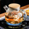PARACITY Glass Teapot, Borosilicate Clear Tea Kettle, Teapot Blooming and Loose Leaf Tea Maker Tea Brewer for Camping, Travel