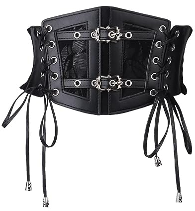 Oyccen Damen Punk Dehnbar Taille Gürtel Breite Kleid Gürtel Elastischer Band Korsett für Frauen