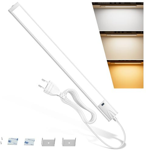Feliigo LED Schrankbeleuchtung mit Berührungsloser Sensor 3000K/4000K/6000K dimmbar Schrankleucht Küche LED Leiste Unterbauleiste Schranklicht Lichtleiste für Küche, Schreibtische, Schrank 41CM