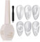 SUPWEE Universal Cat Eye Top Coat Nagellack 2 In 1 Silber 9D Cat Eye UV Gel Nagellack und Top Coat Glitzer Gel Holografischer Katzenaugen UV Nagellack Nail Art Manicure Salon Home