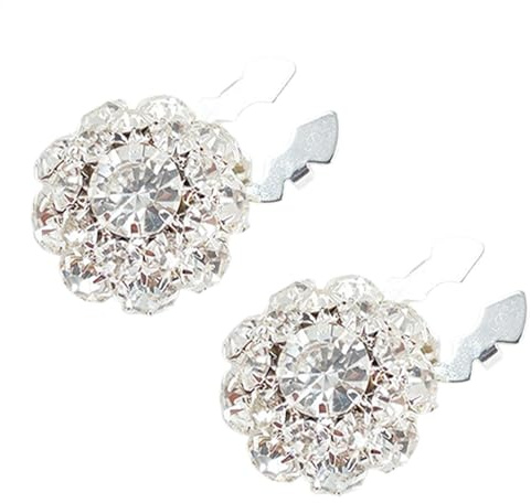 Lot de 2 boutons de chemise en strass pour femme, bijou à clipser, couvre-boutons détachables, accessoires pour femmes et filles, Refer to description, Cuivre + alliage + strass, Unisexe