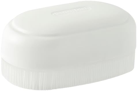 Cepillo sensorial para terapia, cepillo corporal de silicona, cerdas suaves, herramientas estimulantes y calmantes para niños, hombres y mujeres con autismo o necesidades sensoriales (blanco)