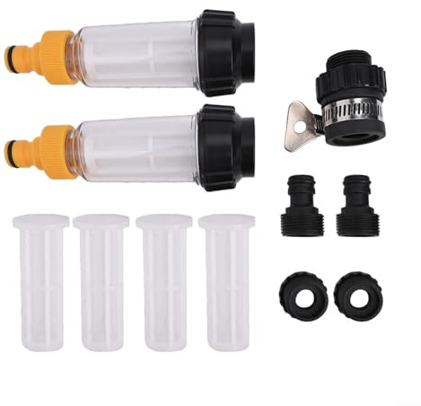 Lawnoval Filtro de agua para manguera de jardín con alta compatibilidad para una fácil fijación a mangueras y enchufes estándar