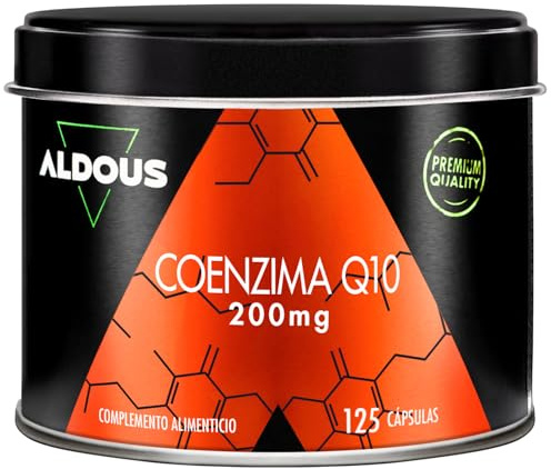 Coenzima Q10 200mg - per +4 mesi - Ubiquinone, Fermentazione naturale - Q10 integratore CoQ10 - Supporto per Energia, Benessere della pelle - Antiossidante, Sistema Immunitario - Vegan - Aldous