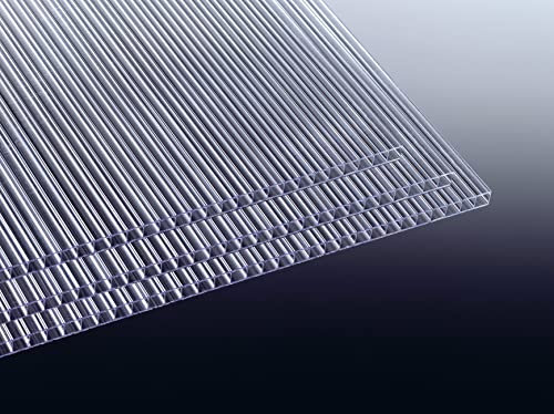 Acrylshop24 Gewächshausplatten 3 STK. | Stärke 4mm | Stegplatten |robust und widerstandsfähig 600 mm (B) x 1500 mm