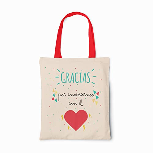 Tote Bag para profesores.Bolsa Reutilizable.Regalo para maestros. (profe 3)