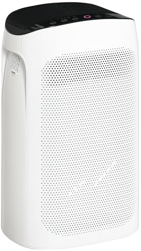 HOMCOM Luftreiniger bis 25-35 m³ HEPA Filter Timer ABS 32,7 x 22 x 55,8 cm