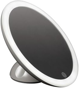 Haepi Colette 7X Magnifying Mirror Illuminated 3 Modes LED Light with Rechargeable Suction Cup