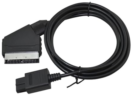 A/V TV Videospelskabel SCART-kabel for SNES for Gamecube och N64-konsol Kompatibel med NTSC-system