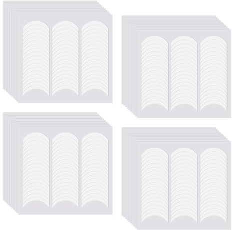 SYEYCW 1920 Piezas Autoadhesivas Plantilla de Manicura, 40 Hojas Blancas Pegatinas Para Uñas Francés, Pegatinas de Uñas Francesas en Forma de Media Luna, Herramientas de DIY Decoración Manicura