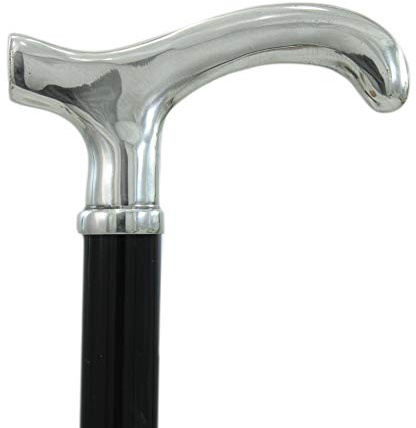 bastón, madera, estaño, robusto elegante para negro o ceremonia Marrone personalizable, para las personas mayores, nuestra producción CAVAGNINI
