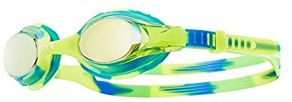 TYR Swimple Metallized Kids' Swim Goggles - Mirrored Swimming Goggles for Competitive Training and Recreation - Anti-Fog, UVA/UVB Protection, Watertight Seal