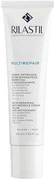 Rilastil Multirepair Crema Viso Antirughe Nutririparatrice, Nutriente, Idratante con Burro di Karité per Pelli Molto Secche, Confezione da 40 ml