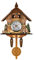 Verve Jelly Cuckoo Clock Traditional Black Forest Chalet Clock Handcrafted Quartz Clock Wall Decor,Vintage Pendulum Clock for Bedroom Living Room School Office