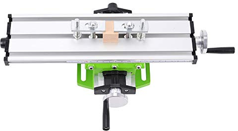 ZOENHOU 12.2 Inch Milling Machine Worktable, Precise Adjustive Multifunction Drill Vise Fixture Working Table, Compound Slide Table Cross X Y Vise for Drill Press Bench